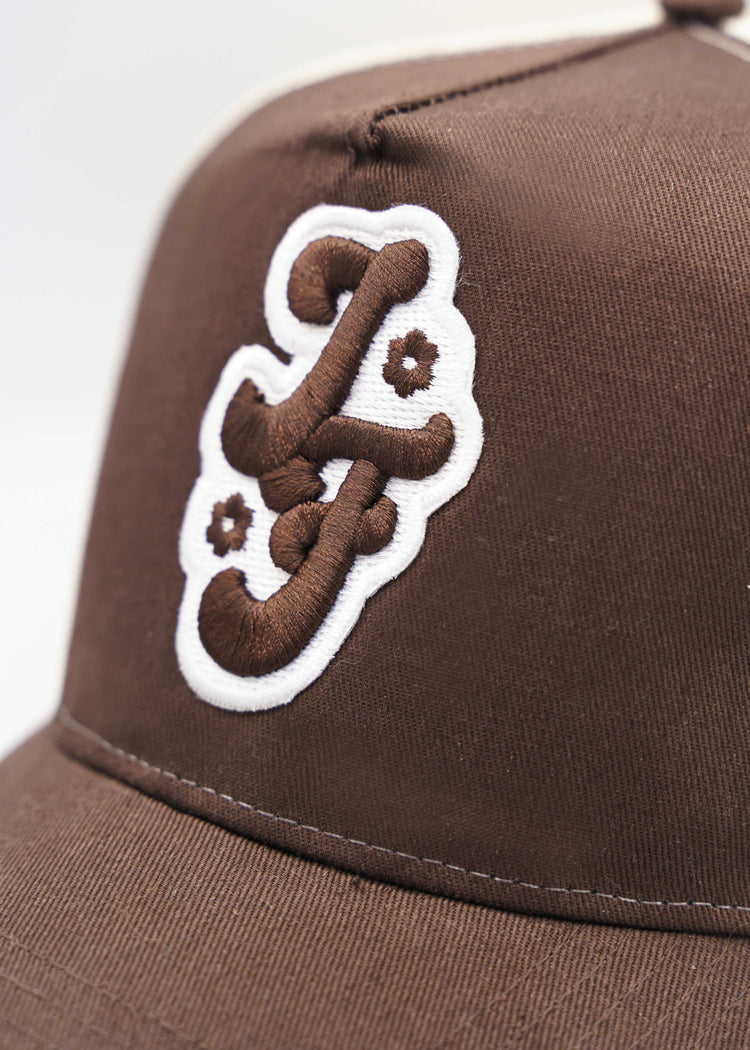 FLOWER CHOCOLATE TRUCKER HAT